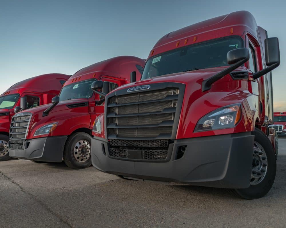 Semi-trucks for CDL Drivers. Freightliner Cascadia. Semi-trucks on the road. 